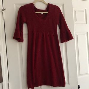 Red sweater dress size small